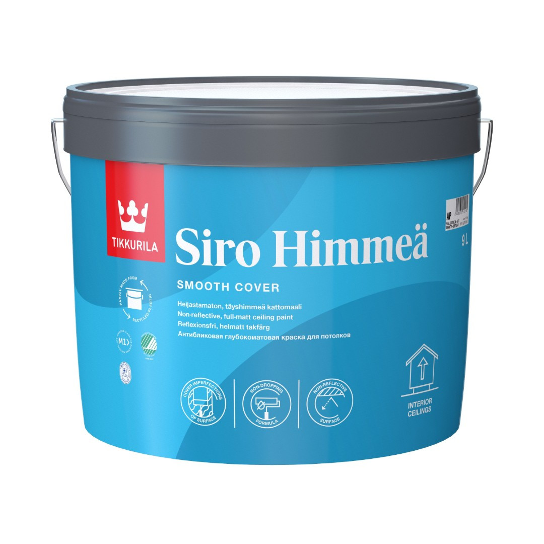 Тиккурила Сиро мат Siro Himmea, 0,9 л  Глубокоматовая акрилатная краска без бликов