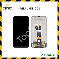 Дисплей (Экран) Realme C21/C11 2021/Narzo 50i (RMX3201/RMX3231/RMX3235) в сборе с тачскрином Черный - ОРИГИНАЛ