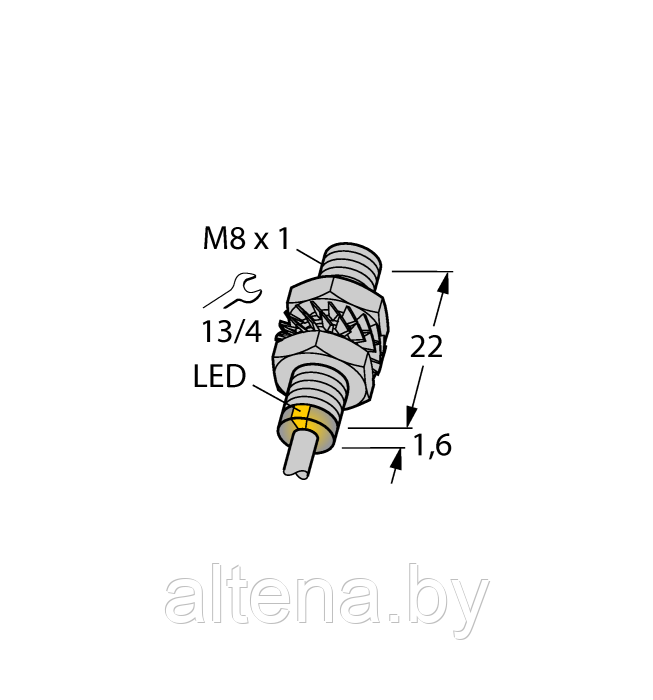 4669140 Датчик индуктивный Turck BI1.5-EG08K-AN6X