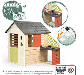 Детский игровой домик с кухней Smoby Nature 810739