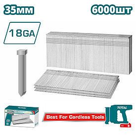 Гвозди Ga18 1,25х1,0х35 мм (6000 шт) TOTAL TAC918356