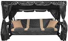 Cадовые качели LetoLux Нирвана Premium 76 (шоколад, полоса)