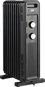 Масляный радиатор Beko Winter Range RHO 6320 B, с терморегулятором, 2000Вт, 9 секций, 3 режима, черный