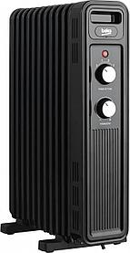 Масляный радиатор Beko Winter Range RHO 7323 B, с терморегулятором, 2300Вт, 11 секций, 3 режима, черный