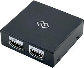 Сплиттер аудио-видео Digma DHSP-v1.4x2, HDMI (f) - 2хHDMI (f), ver 1.4, черный