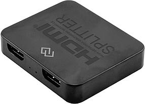 Сплиттер аудио-видео Digma DHSP-v1.4x2PS, HDMI (f) - 2хHDMI (f), ver 1.4, черный