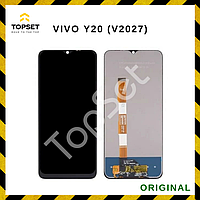 Дисплей (Экран) Vivo Y20 (V2027)/Vivo Y15S (V2120/V2147) в сборе с тачскрином Черный - ОРИГИНАЛ