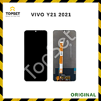 Дисплей (Экран) Vivo Y21 2021/Y21s (2021) (V2111) в сборе с тачскрином Черный - ОРИГИНАЛ
