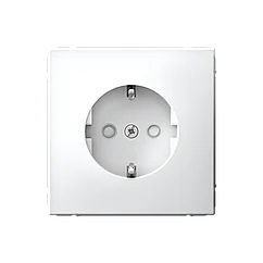 Розетка с заземлением со шторками, быстрозажим. клем., цвет Белый (Schneider Electric ArtGallery)