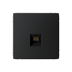 Розетка компьютерная 5e категории RJ45, цвет Карбон (Schneider Electric ArtGallery)