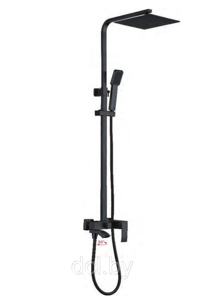 Душевая система Ledeme L72417B-1, чёрный