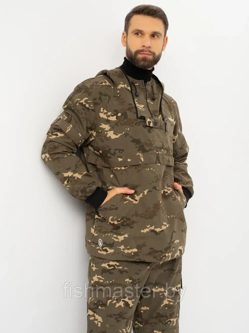 Костюм летний HUNTSMAN Антигнус Люкс цв.Черный мультикам тк Сорочка Смесовая