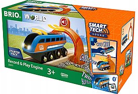 Игровой набор Brio локомотив с интерактивным тоннелем и записью звука, 33971