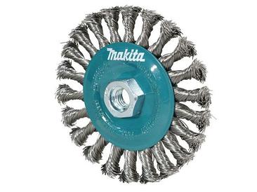 Щетка д/шлиф.маш. проволочная дисковая 125 мм MAKITA (для УШМ, d125 мм, толщ. проволоки 0,5 мм, толстые пучки,