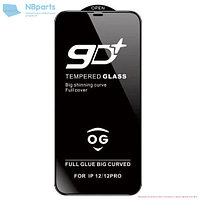 Защитное стекло для Apple iPhone X, XS, 11 Pro (Черное) 9D