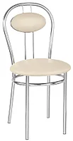 Стул ТИЗИАНО КАПУЧИНО хром для кафе бара ресторана, TIZIANO Chrome в кож заме V-