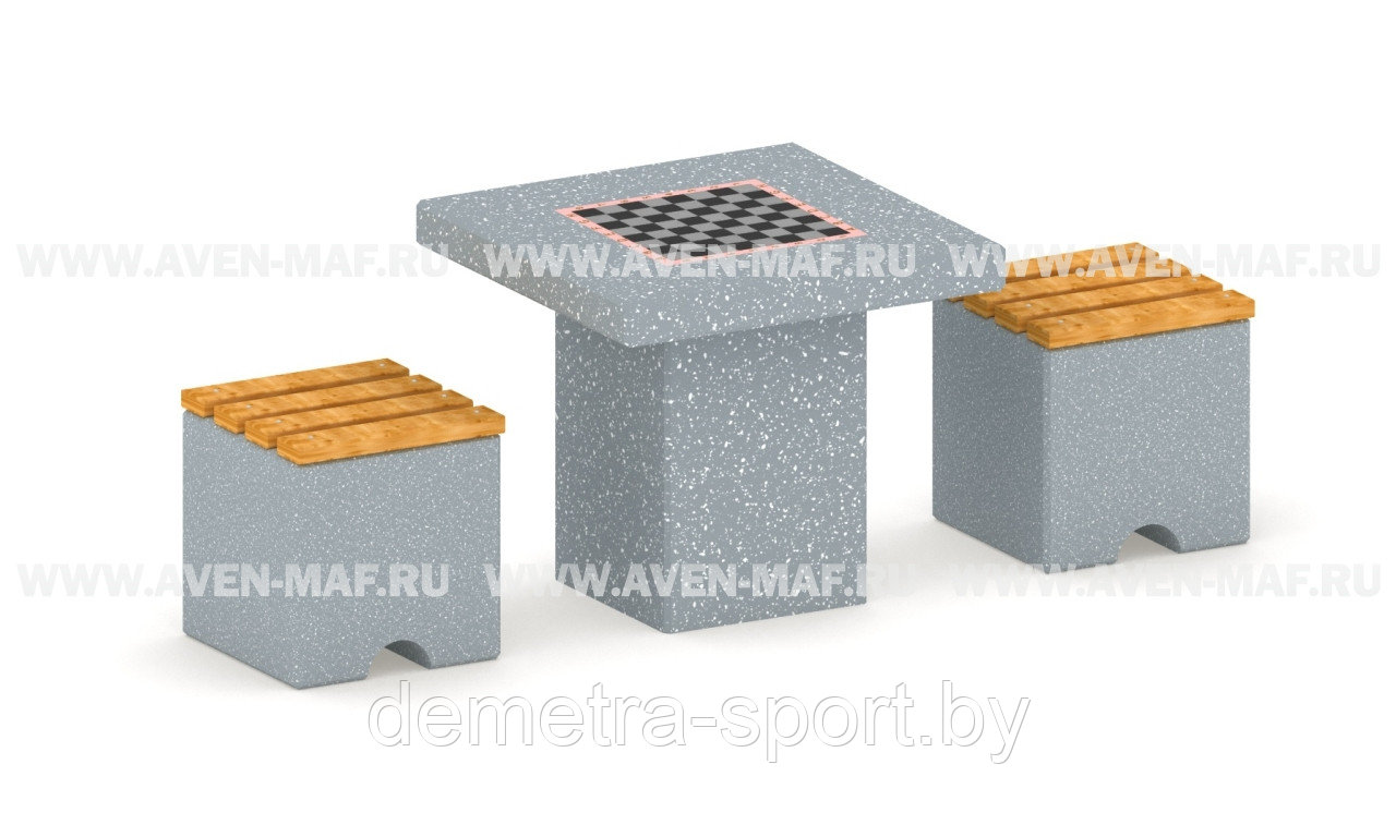 Стол со скамейками