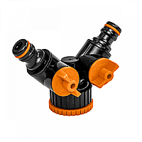 Тройник с запорными кранами, ВР 1" / 3/4", BRADAS ECO-PWB2222L
