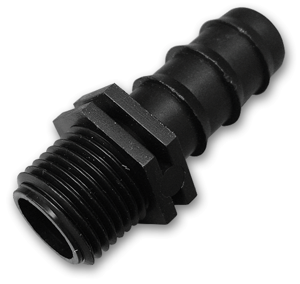 Адаптер для для трубки 16 мм НР 1/2", CHINADRIP MC011612