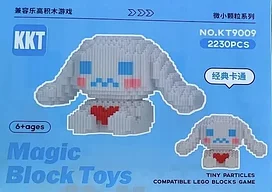 Пазл magic block KKT 9009 3D 3Д Конструктор из миниблоков Синнаморолл пиксели 2230 деталей 13 см