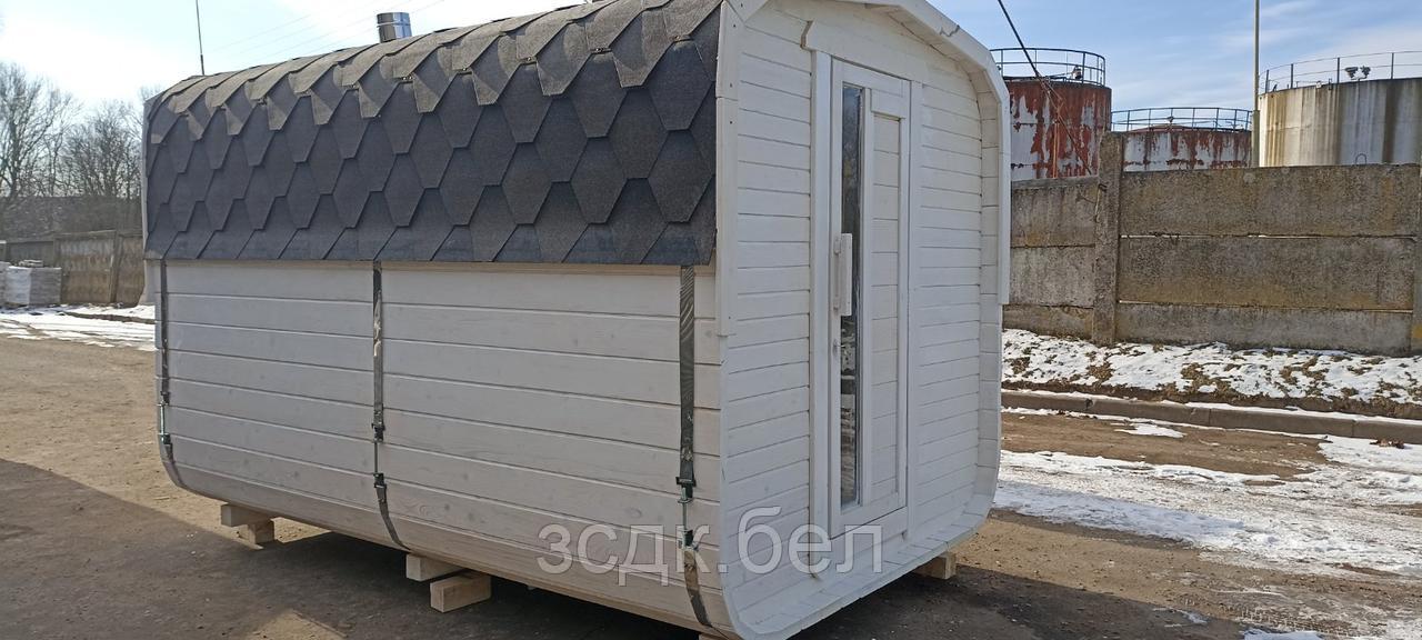Баня Квадро-бочка BADEFASS 3.5 м на 2 пом.