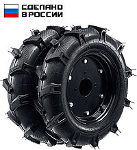 ЗУБР КП-2, 4.00-10, 2 шт., пневматические колеса для мотоблоков (707106-2)
