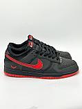 Кроссовки мужские  Nike Dunk Low Batman Black Red  / повседневные / весенние, фото 2