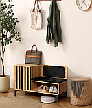 Тумба под обувь 51.23 Либерти (дуб вотан/черный) Олмеко, фото 5