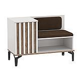 Тумба под обувь 51.23 Либерти (дуб вотан/черный) Олмеко, фото 6