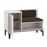 Тумба под обувь 51.23 Либерти (дуб вотан/черный) Олмеко, фото 7