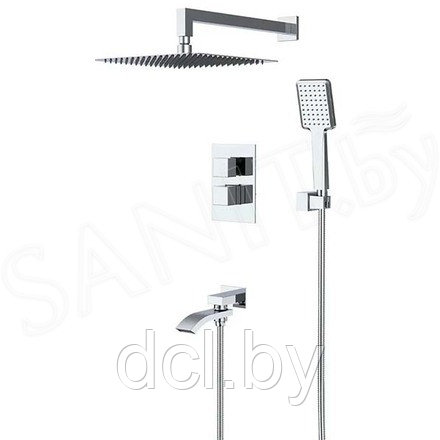 Встраиваемая душевая система с термостатом Gappo G7107-40
