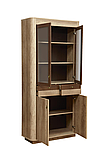 Шкаф с витриной 34.05 Фантазия (дуб каньон/дуб кальяри) Олмеко, фото 2