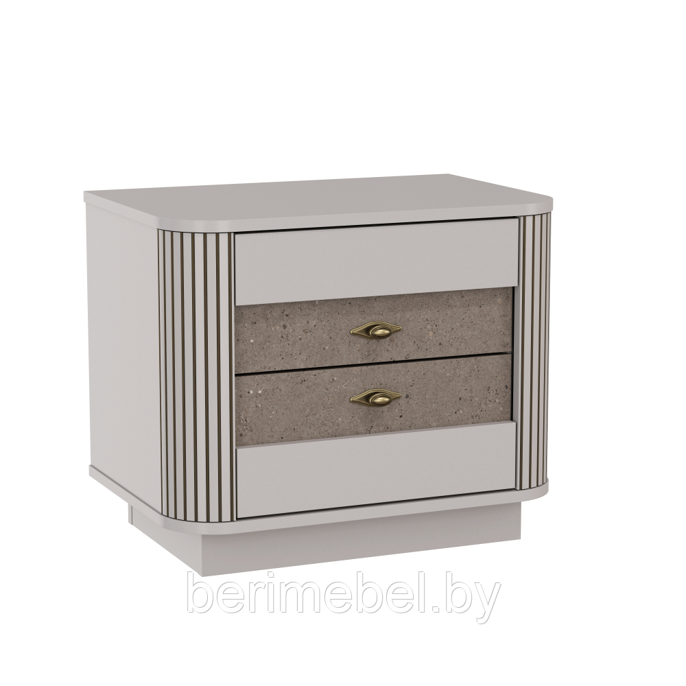 Тумба прикроватная 34.17 Фантазия (кашемир/дуо/кашемир патина) Олмеко