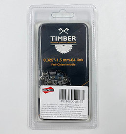 Цепь для бензопилы 0,325"-1,5мм-64 зв-15" 38см TIMBER прямой зуб