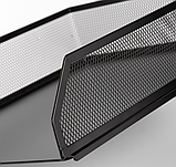 Лоток для бумаг DELI, черный, горизонтальный, 4 отделения, 321*247*235 мм, металлический, PB260, фото 5