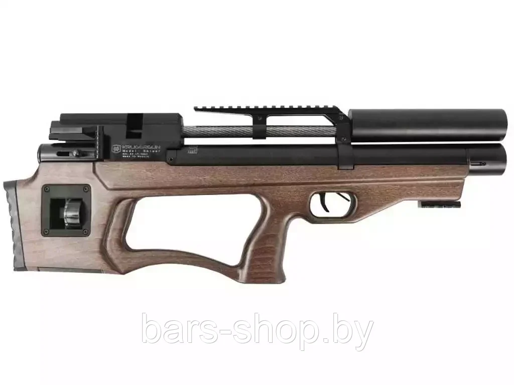 Пневматическая винтовка Krugergun Снайпер Буллпап L=300 штатный взвод PCP 6,35 мм (дерево L)