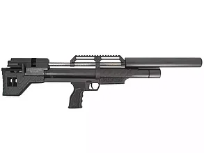 Пневматическая винтовка Krugergun Снайпер Буллпап штатный взвод PCP 5,5 мм L=500 (пластик, редуктор)