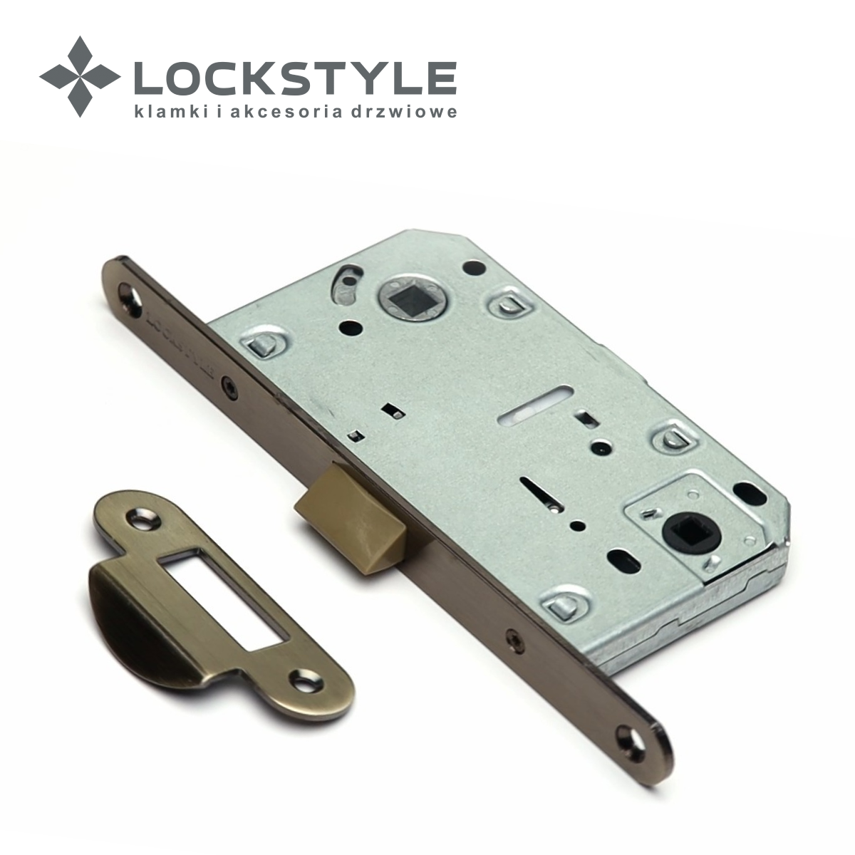 Механизм дверной врезной LOCKSTYLE  410B PVC AB бронза