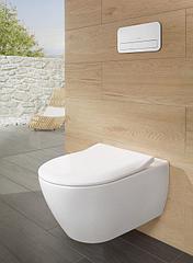 Унитаз подвесной с пневмокрышкой Villeroy&Boch Subway 2.0, 5614R001+9M78S101