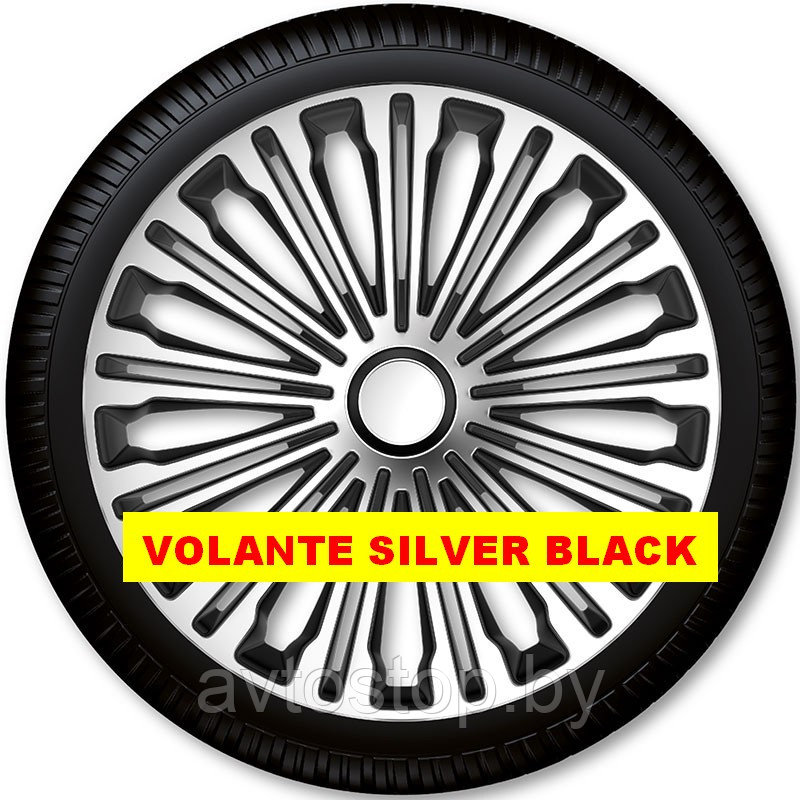 Колпаки R 13 Volante Silver Black