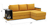Диван угловой Турин ткань Savana plus yellow, фото 4