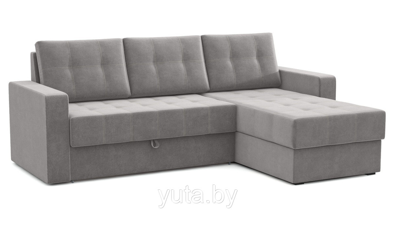 Угловой диван Олимп велюр Amigo grey