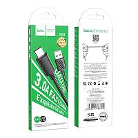 USB дата-кабель Hoco X88 USB - Type-C (1 м, 3A) цвет: черный