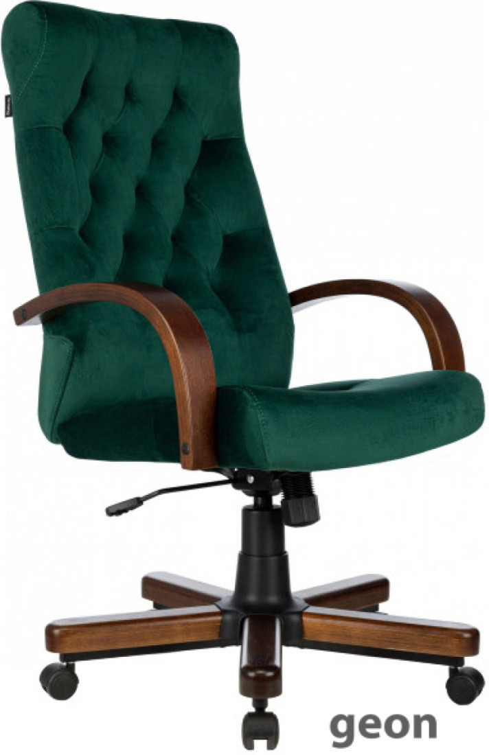 T-9928WALNUT Fabric (зеленый Italia Green/дерево)