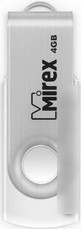 USB Flash Mirex SWIVEL WHITE 4GB (13600-FMUSWT04)