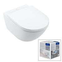 Унитаз подвесной Villeroy& Boch Subway 3.0 56x37, с сиденьем, 4670TS01