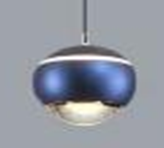 Подвесной потолочный LED светильник шар (синий)