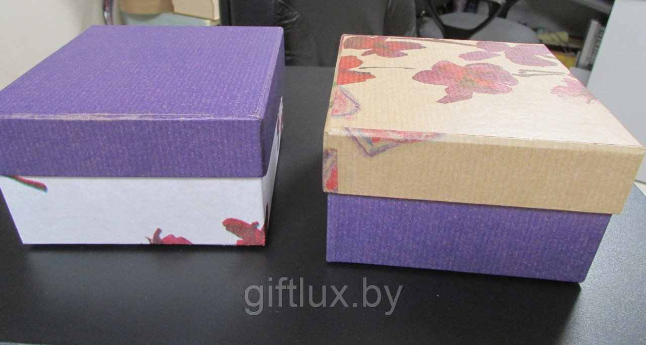 Коробка подарочная Орхидеи 10*10*6 см