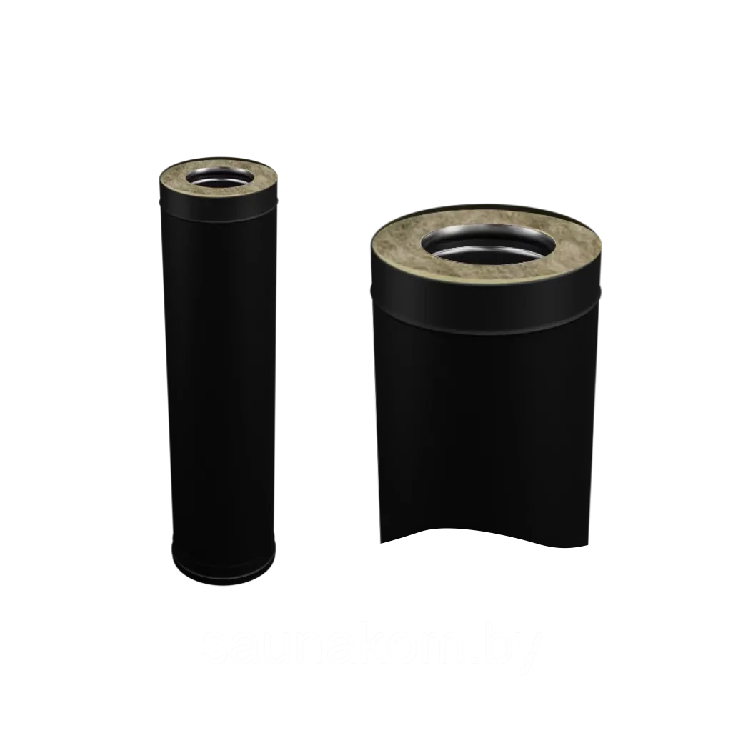 Труба сэндвич 0,5 м BLACKSIDE Д150х210