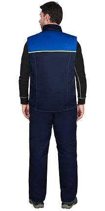 Жилет СИРИУС-ФАВОРИТ мужской, темно-синий с васильковым, фото 2